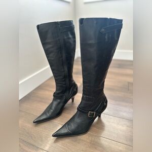 Ekos Collection Leather Boots, pointed toe/ woman’s 8/ made in Italy